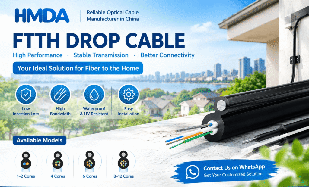 GJXH vs GJYXCH vs GJYXFCH: FTTH Drop Cable Comparison Chart